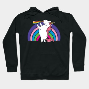 Drunken Unicorn Rainbow- Hoodie